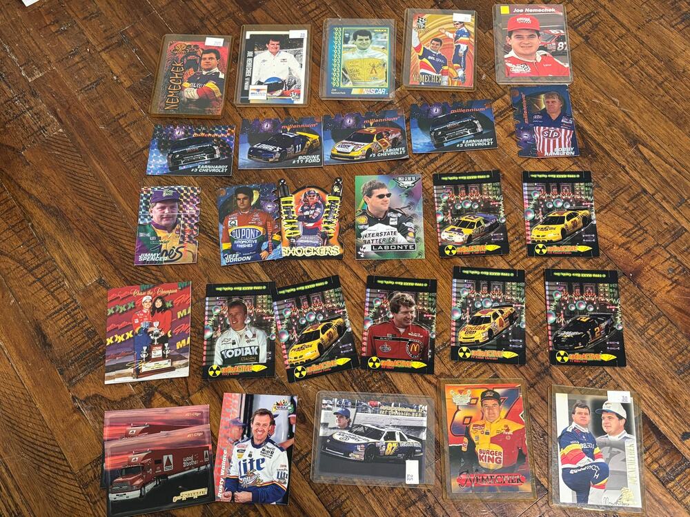 Lot of 25 plus Vintage NASCAR Racing Trading Cards 1990s